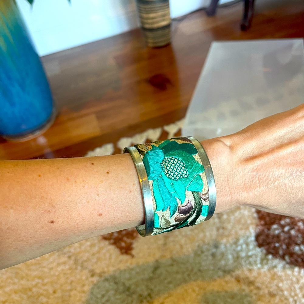 Unique embroidered bracelet